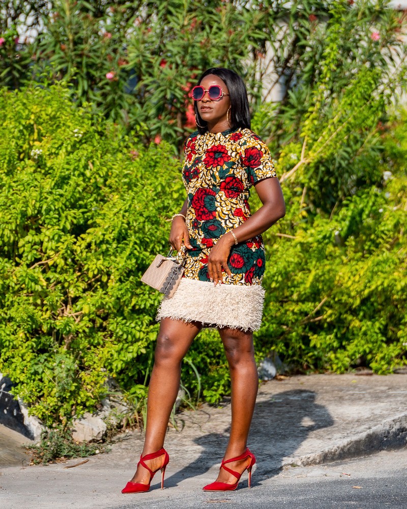 Short Sexy Dress, Ankara Dress, African wedding / Festive Attire