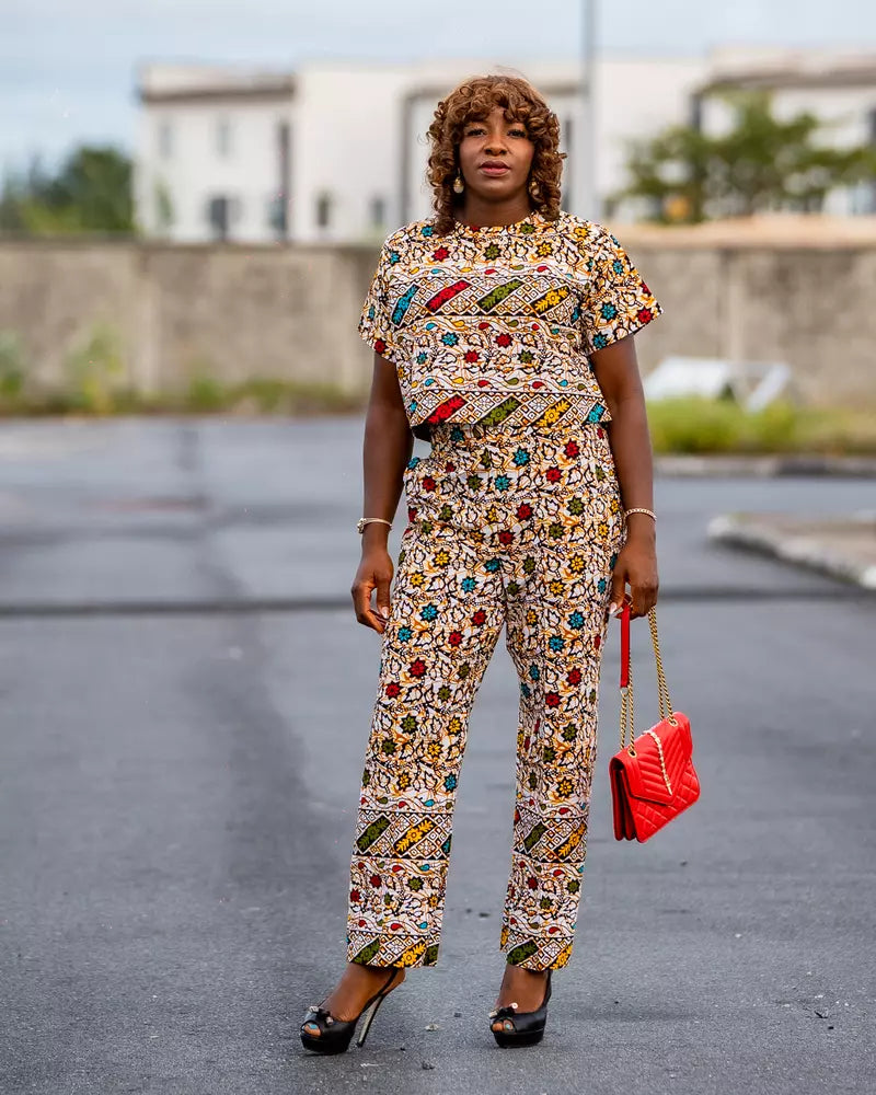 Nyanga Crop top & Trousers