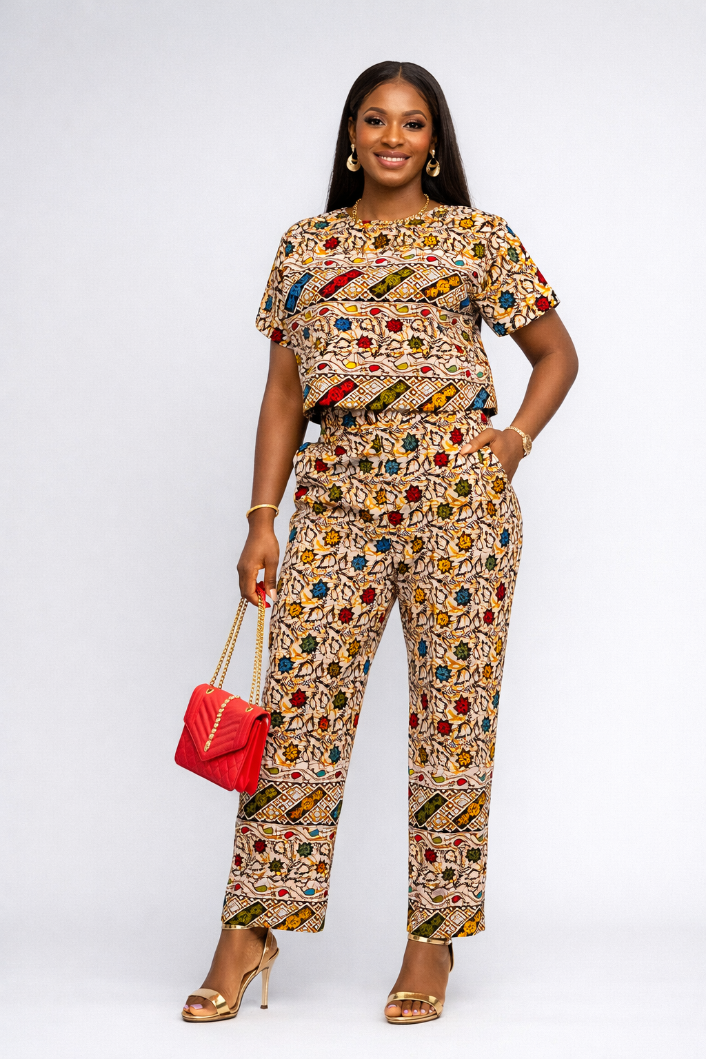 Nyanga Crop top & Trousers