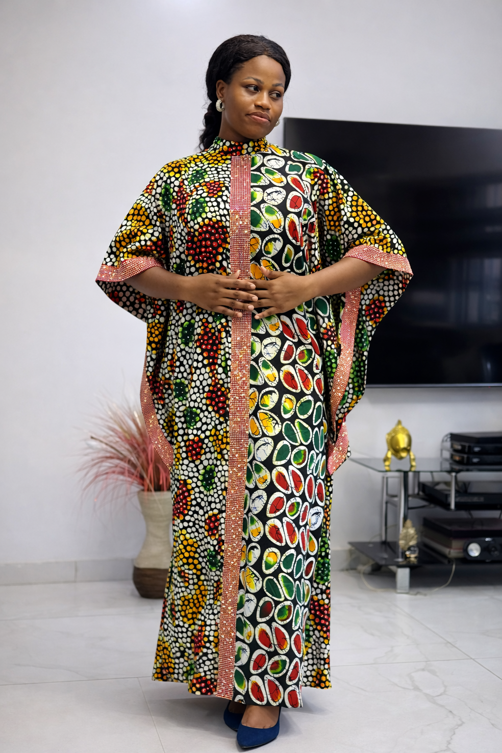 Zuri Royale Patchwork Kaftan