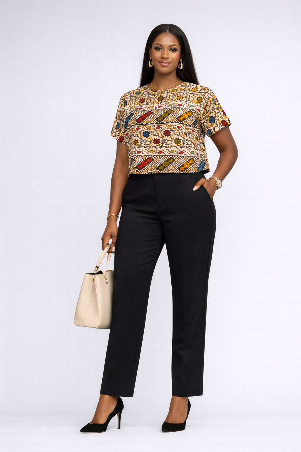 Nyanga Crop top & Trousers