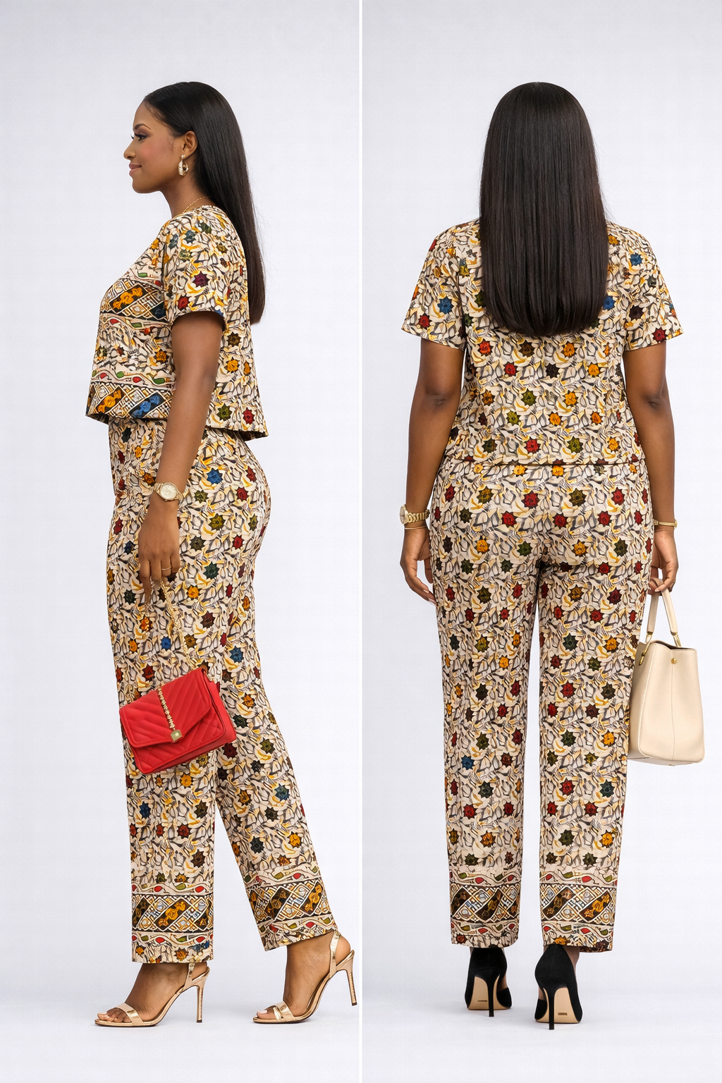 Nyanga Crop top & Trousers