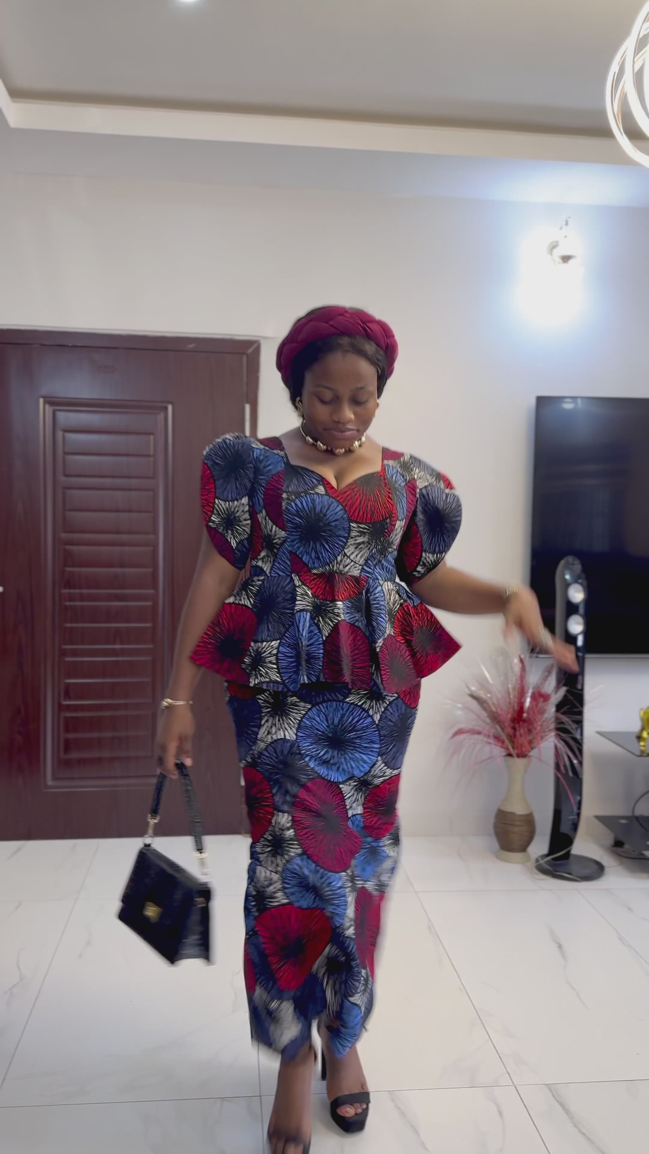 Zuri Luxe Peplum & Skirt Set